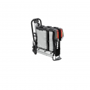 Features Βάση Ποδηλάτου Για Κοτσαδόρο Με Φώτα Thule EasyFold 934 (3 Ποδήλατα) [13 pin]foldable for convenient mounting, handling and storage  High load capacity enabling transport of e-bikes and heavy mountain bikes  Easy mounting of bikes through detachable bike arms with lockable Thule AcuTight torque limiter knobs that click when optimal torque is reached  Large distance between wheel holders enabling transport of sturdy bikes with large wheel bases  Adjustable pump buckles with extra-long wheel straps for easy fastening of wheels (up to 4.7" wheels) enabling transport of fat bikes  Easy trunk access even with bikes mounted, thanks to smart foot pedal tilt  Easy mounting and adjustment of the bike rack before closing the tightening handle, thanks to the towbar coupling’s initial stability  Ergonomic transport of the bike rack thanks to the integrated carrying handles  Pre-assembled, no tools required  Lock your bikes to the bike rack and your bike rack to the towbar (locks included)  Technical specifications Max number of bikes	2 Load capacity	60 kg Max bike weight	30 kg Dimensions	123 x 63 x 68 cm Folded dimensions	31 x 63 x 68 cm Weight	17.9 kg Fits frame dimensions	22-80 mm Detachable frame holders	✓ Distance between bikes	22 cm Carbon frame compatible	✓ Adapter/s required: Thule Carbon Frame Protector Wheel mounting on adjustable holders	Pump buckles Tilt function (with bikes)	✓ Fits cars with exterior spare tyre	✖ Rear lights	✓ Power connector	13-pin One Key System compatible	✓ Lockable bike-to-rack	✓ Lockable rack-to-vehicle	✓ Colour	Aluminium Model number	933300 Designed for e-bikes   City Crash logo   GS Mark Quality Seal for Thule product (GS Geprufte Sicherheit)   Thule EasyFold XT 2_bike   Plus X Award 2017/2018 - Thule EasyFold XT